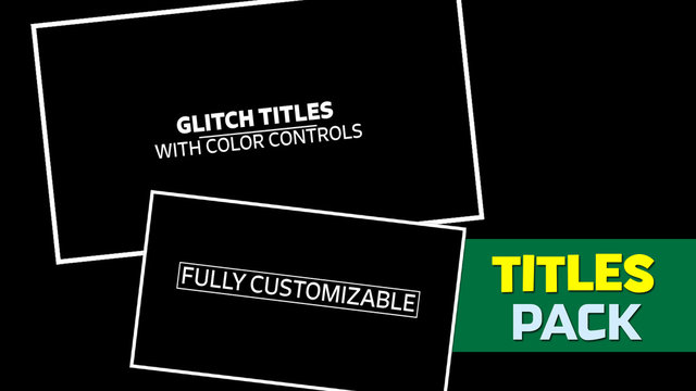 Glitch Text Title