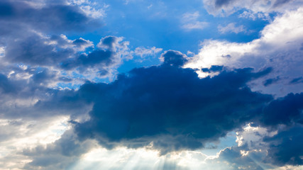 Blue sky in sunset at twilight dramatic sky with cloud at sunset at twilight 