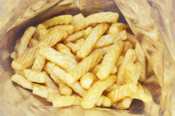 prawn crackers in plastic package