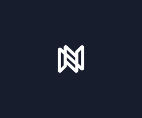 letter N logo design template