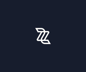 letter Z monogram logo design template - obrazy, fototapety, plakaty