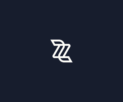 letter Z monogram logo design template