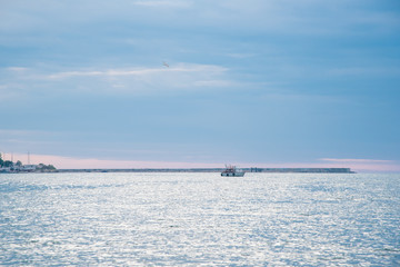 beautiful sky and the sea