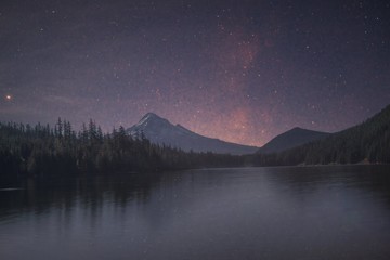 Moonlit Mount Hood