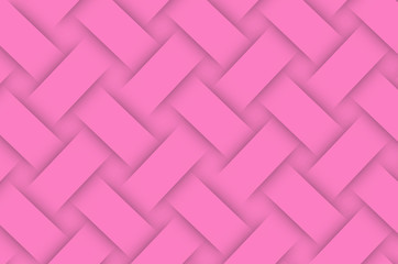 abstract geometric seamless easily simple minimal weave pattern repeat art design on pink background texture for web template.