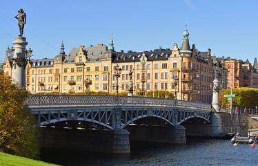 Yurgordsbrun beautiful arch bridge (1897) to island Yuogorden