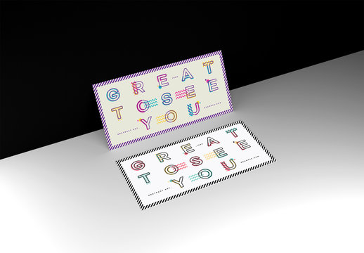 Flyer Layout with Disjointed Typography