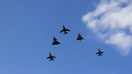 Combat squadron of supersonic aircraft