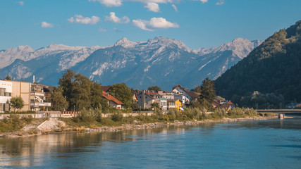 Beautiful alpine view at Hallein - Salzburg - Austria