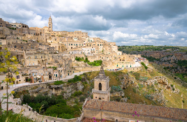 Obraz premium Sassi di Matera historical centre Sasso Caveoso, Basilicata, Italy