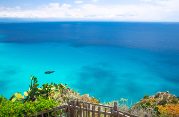 Cape Capo Vaticano aerial panoramic view, Calabria, Southern Italy