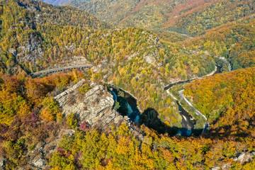 Jiului Valley Hunedoara Transylvania Romania aerial view
