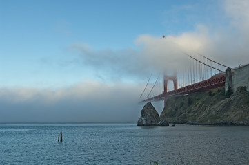 GoldenGate Bridge in te Fog