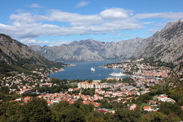 Fototapeta na wymiar Montenegro Boka-Kotorska Bay