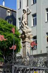 View in the historical town of Regensburg, Bavaria, Germany