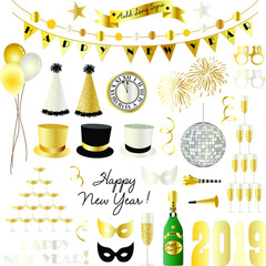 2019 new years eve clipart graphics