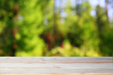 Fototapeta premium table in forest