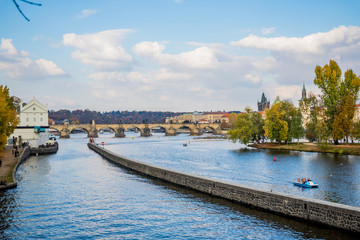 La Vlatava et le Pont Charles de Prague