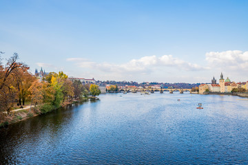 La Vlatava et le Pont Charles de Prague