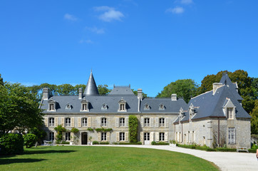 Fototapeta na wymiar Manoir de Kerazan Schloss Frankreich