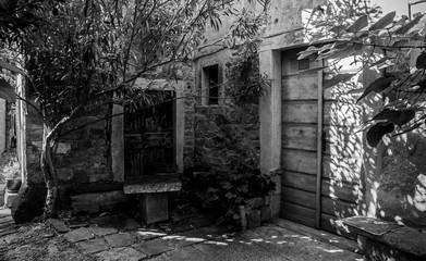 Buildings in the hill village of Groznjan (also called Grisignana) in Istria, Croatia
