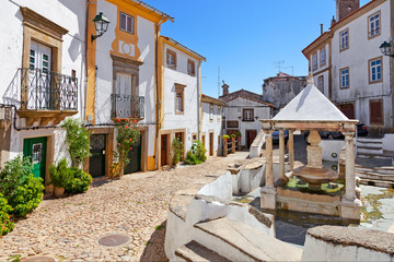 Fonte da Vila aka Village or Town Fountain in the Jewish Quarter or Ghetto built during the Inquisition. Castelo de Vide, Portalegre, Portugal. 16th century