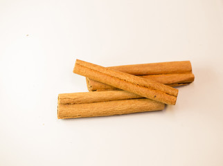 cinnamon sticks and powder isolated