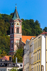 Fototapeta premium Beautiful view near Passau - Danube - Bavaria - Germany