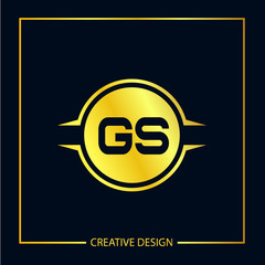 Initial Letter GS Logo Template Design