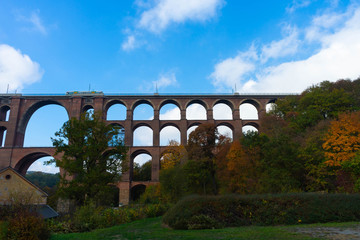 Göltzschtalbrücke im sächsischen Vogtlandkreis, ziegelsteinbrücke