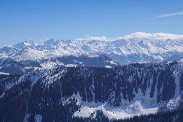 Schneebedeckte Gipfel