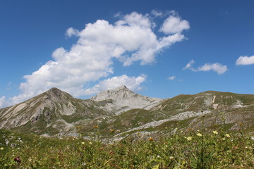 Fototapeta premium mountains and clouds