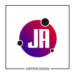 Initial Letter JA Logo Template Design