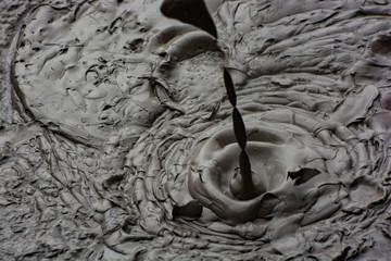 Bubbling mud pools. Rotorua, New Zealand