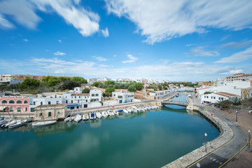 Fototapeta na wymiar Hafen von Ciutadella, Menorca, Long Exposure 40 sek