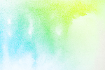 Fototapeta na wymiar light clear, blue yellow green transition watercolor texture