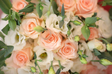 Wedding decorations.  Fine Art style. the bride's bouquet