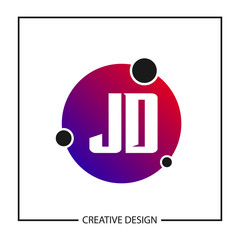 Initial Letter JD Logo Template Design