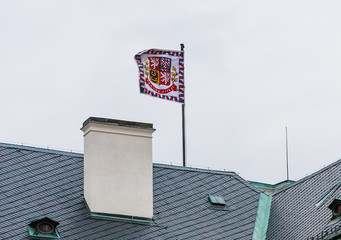  Prague Castle - Flag of the president (Presidential standard). It is the official residence of the...