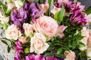 Closeup banch of flowers