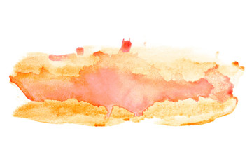 yellow orange bright watercolor stain