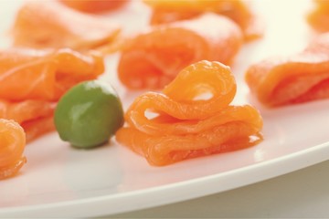 Fresh raw salmon on backgound