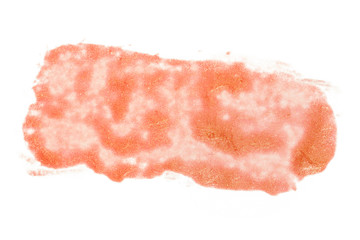 orange watercolor stain