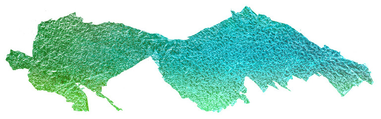 green watercolor texture spot