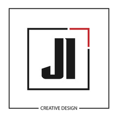 Initial Letter JI Logo Template Design