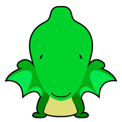 Isolated cute dinosaur cartoon character. Vector illustration design
