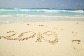 2019 written in the sand