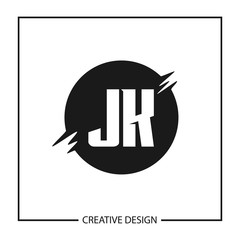Initial Letter JK Logo Template Design