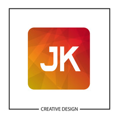 Initial Letter JK Logo Template Design