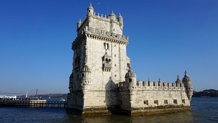 Fototapeta na wymiar tower of belem in lisbon in portugal